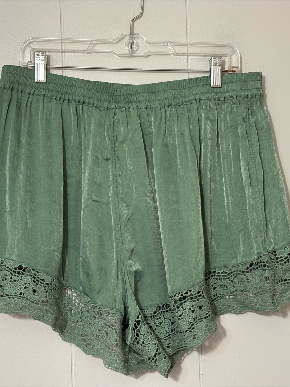 Free People Intimately Midnight Muse Sleep Shorts London Frost XL Lace Trim - Picture 5 of 7